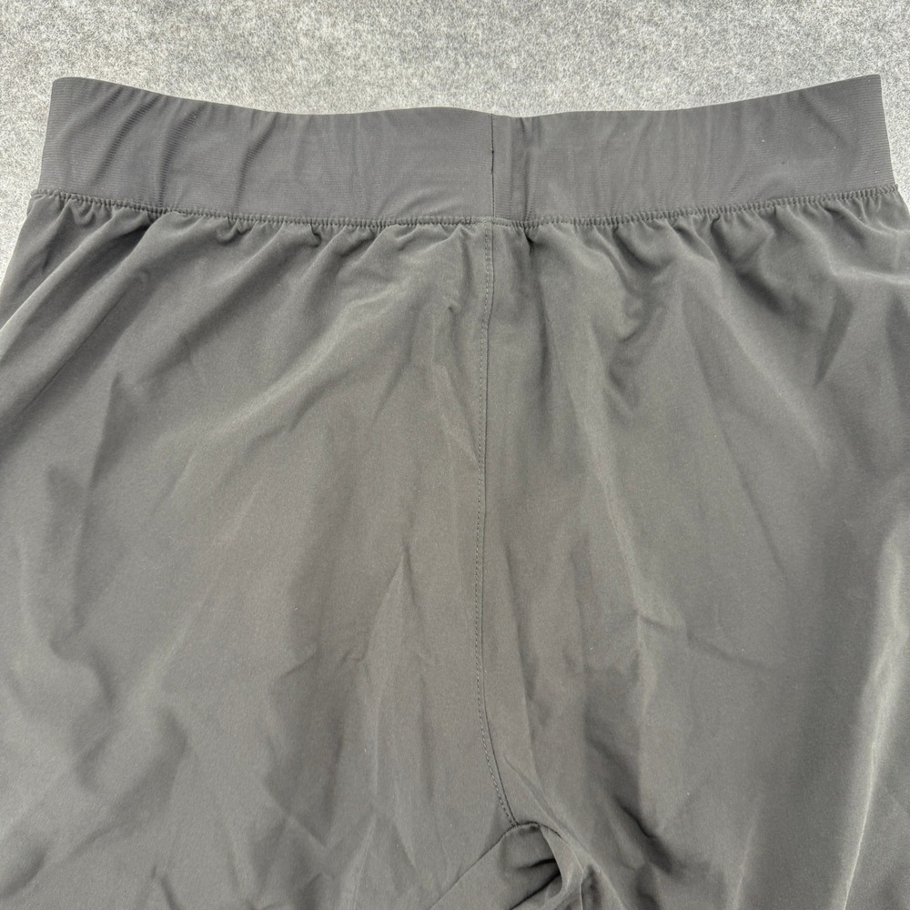 Second Skin Athletic Shorts Mens Med Black Elastic Waist Pockets Training Gym - Picture 8 of 15